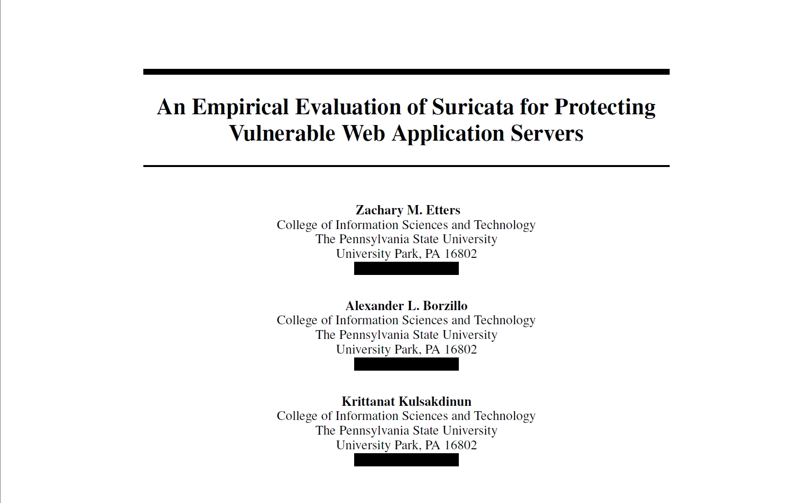 An Empirical Evaluation of Suricata for Protecting Vulnerable Web Application Servers
