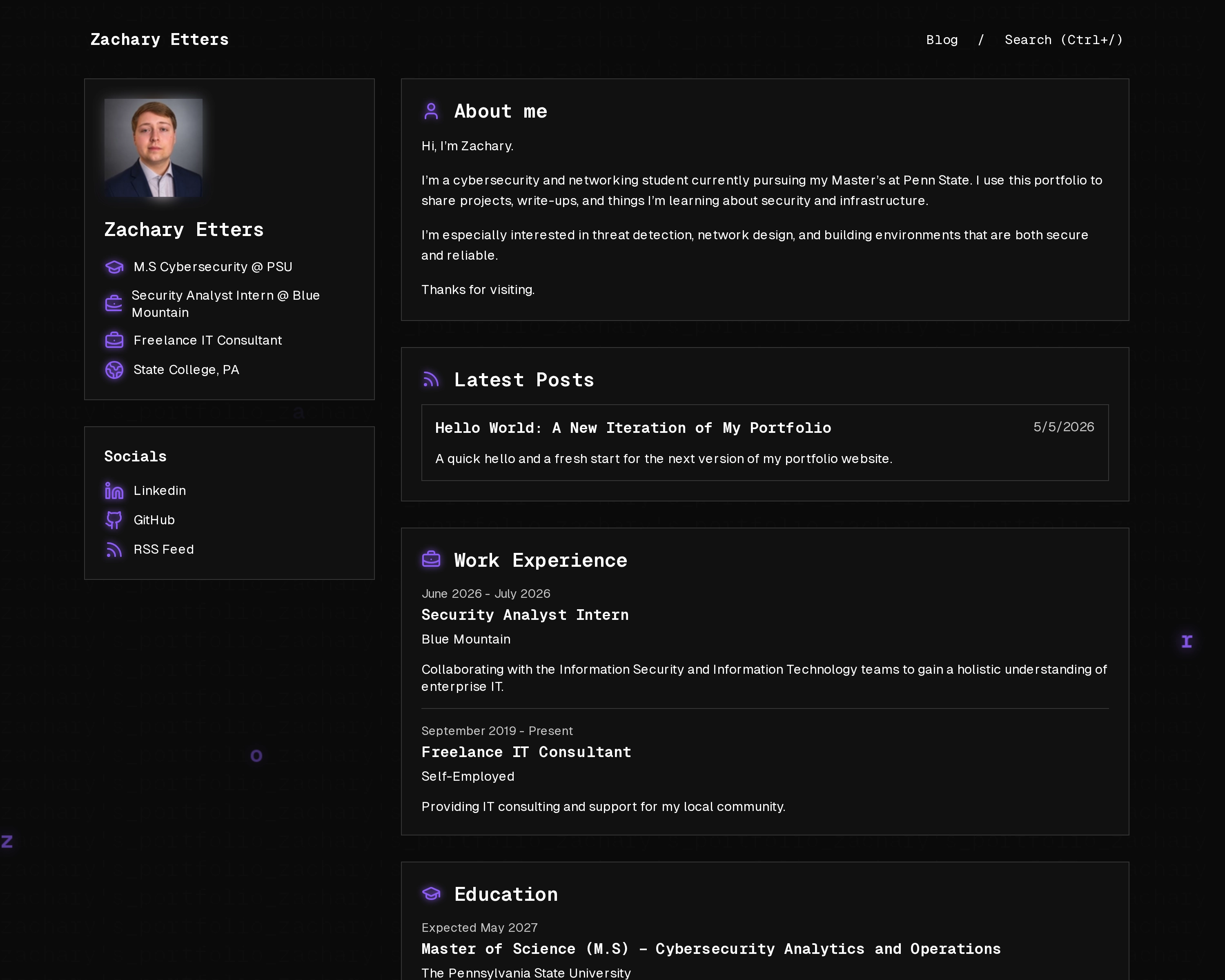 Hello World: A New Iteration of My Portfolio