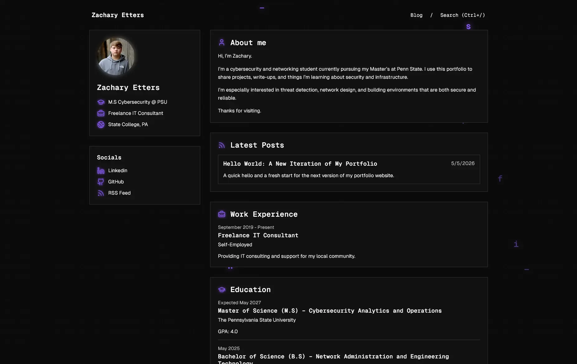 Hello World: A New Iteration of My Portfolio