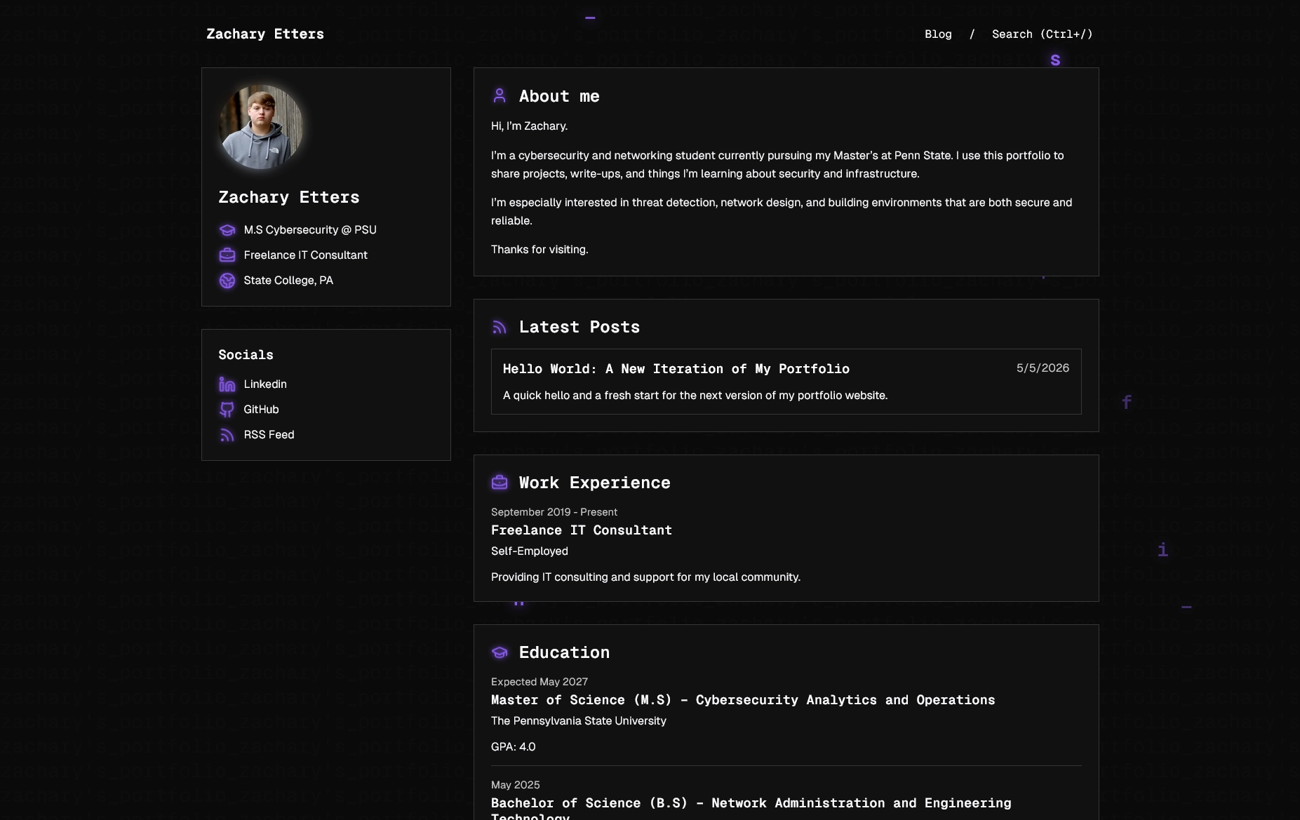 Hello World: A New Iteration of My Portfolio