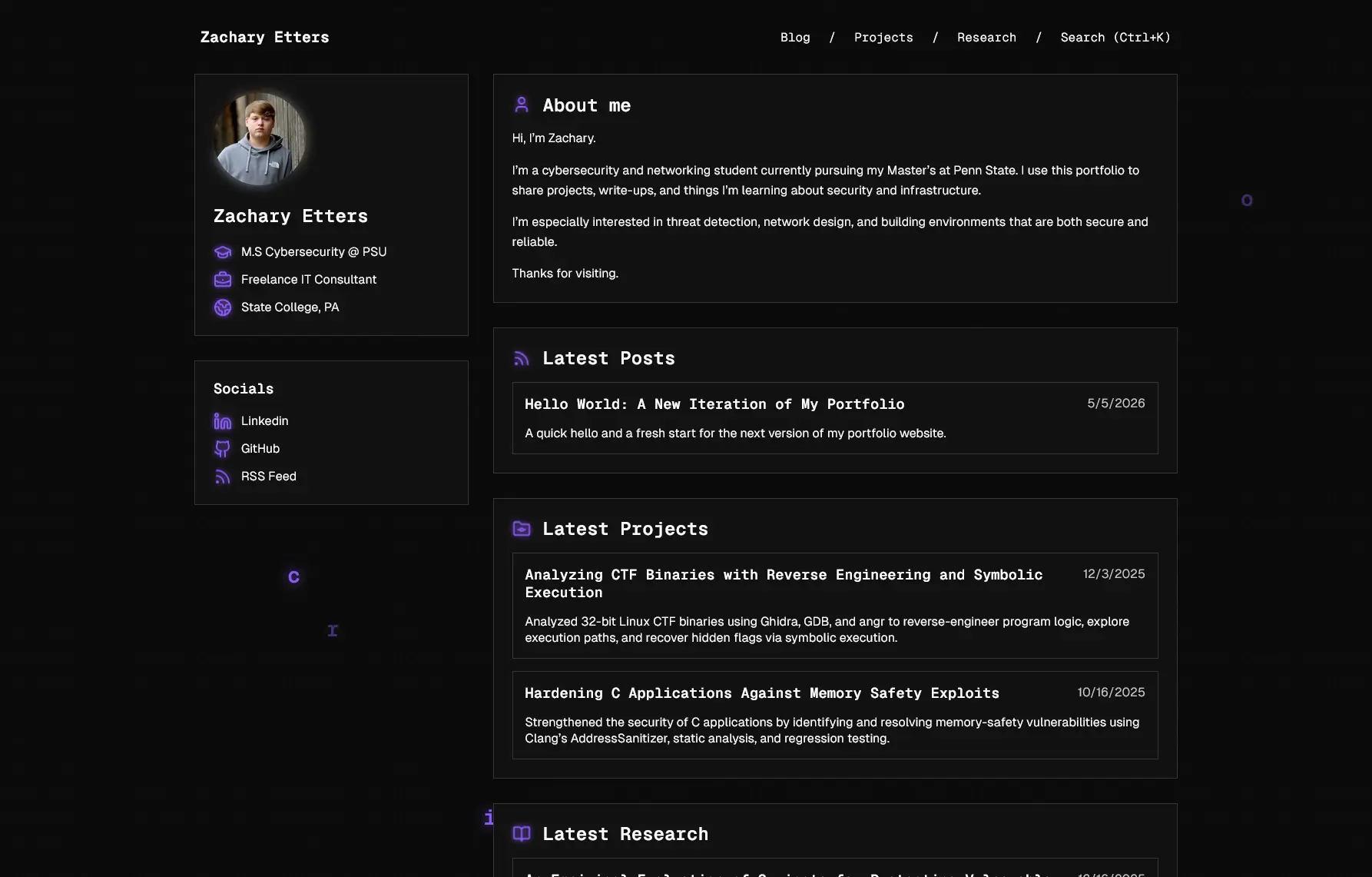 Hello World: A New Iteration of My Portfolio