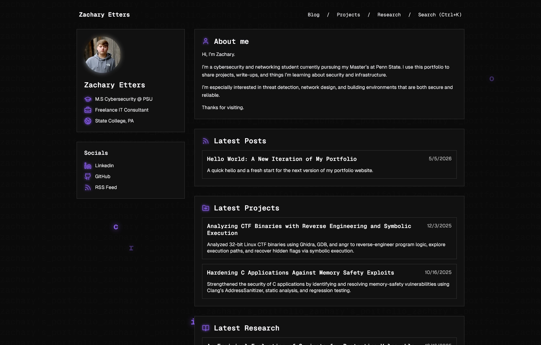 Hello World: A New Iteration of My Portfolio
